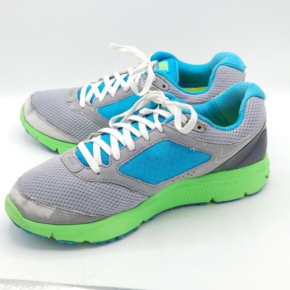 Nike Lunarfly 2 Blue Athletic Sneakers 429850-014 women's size 7.5 - Picture 4 of 9